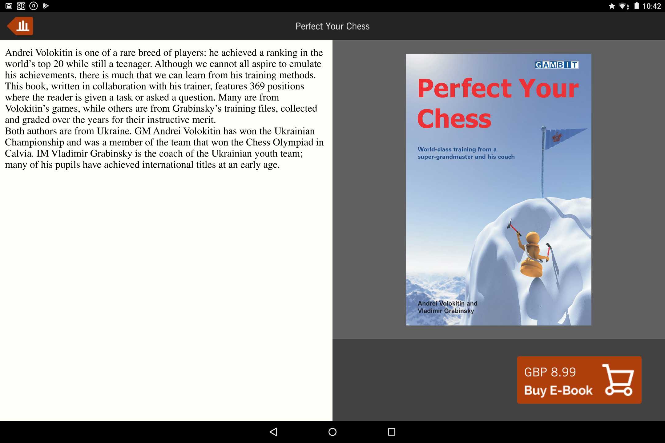 Perfect Your Chess book details